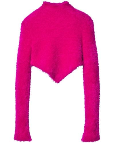 Marc Jacobs Hairy Grunge Jumper - Pink