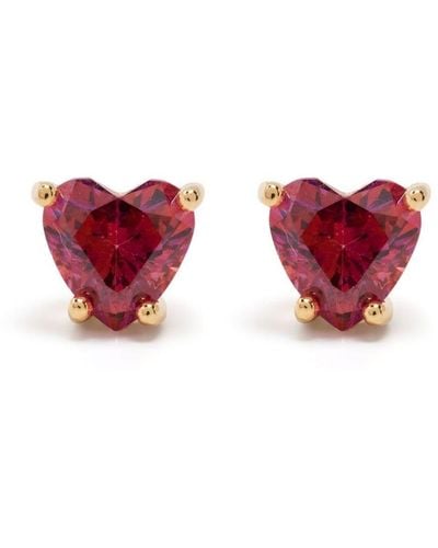 Swarovski Stilla Crystal-embellished Stud Earrings - Red