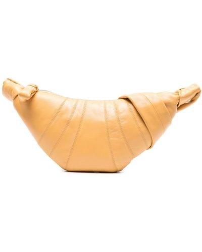 Lemaire Small Croissant Leather Shoulder Bag - Natural