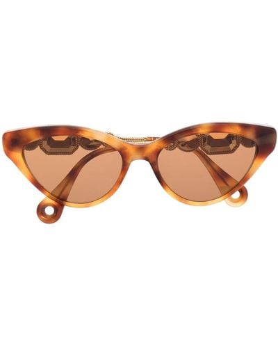 Lanvin Sonnenbrille mit Cat-Eye-Gestell - Braun