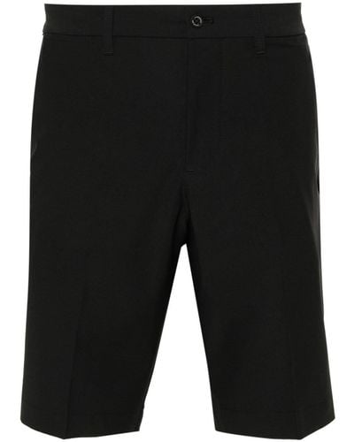 J.Lindeberg Pressed-crease Button-fastening Shorts - Black