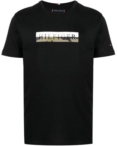 Tommy Hilfiger ロゴ Tシャツ - ブラック