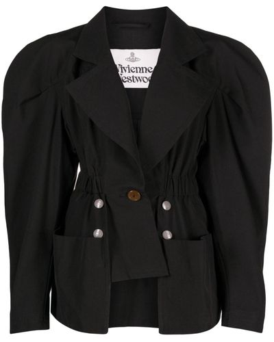Vivienne Westwood Jacques Puff-sleeve Cotton Jacket - Black
