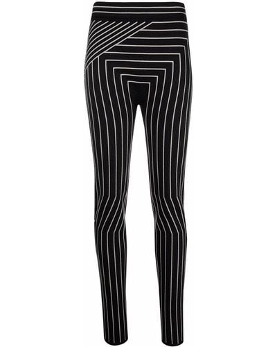Rick Owens Pantalones con estampado geométrico - Negro