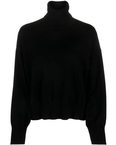 P.A.R.O.S.H. Roll-neck Cashmere Sweater - Black