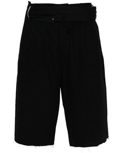 Magliano Signature Supershort Wool Shorts - Black