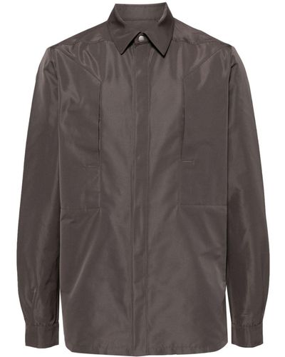 Rick Owens Fogpocket Classic-collar Shirt - Grey