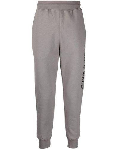 A_COLD_WALL* Logo-print Cotton Track Trousers - Grey