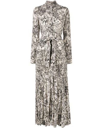 Golden Goose Kleid mit grafischem Print - Grau