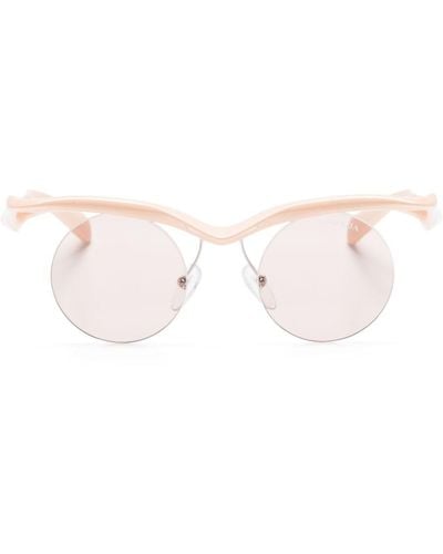 Prada Runway Semi-rimeless Frame Sunglasses - ピンク
