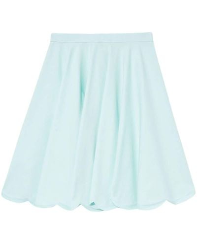 Emilio Pucci Scallop-hem A-line Skirt - Blue