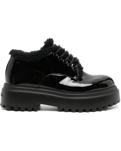 Le Silla Ranger Lace-up Fastening Shoes - Black
