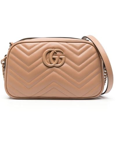 Gucci Borsa a spalla GG Marmont piccola - Marrone