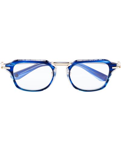 Dita Eyewear Aegeus ラウンド眼鏡フレーム - ブルー