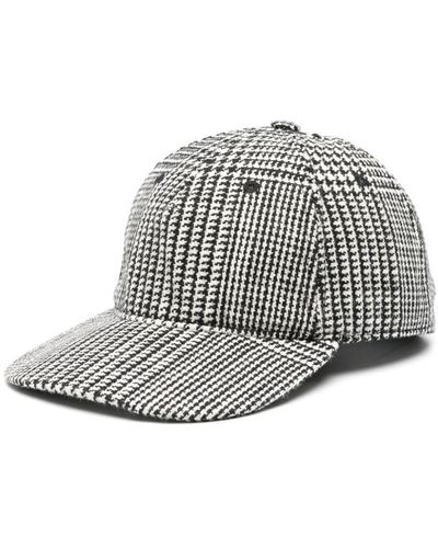 Tom Ford Logo-print Houndstooth Baseball Hat - Black