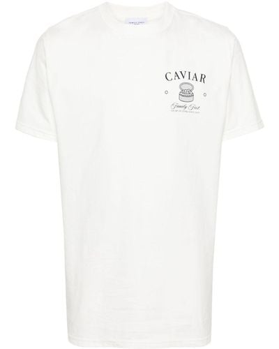 FAMILY FIRST Camiseta con logo estampado - Blanco