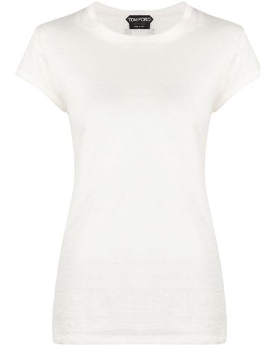 Tom Ford Cap Sleeve T-shirt - White