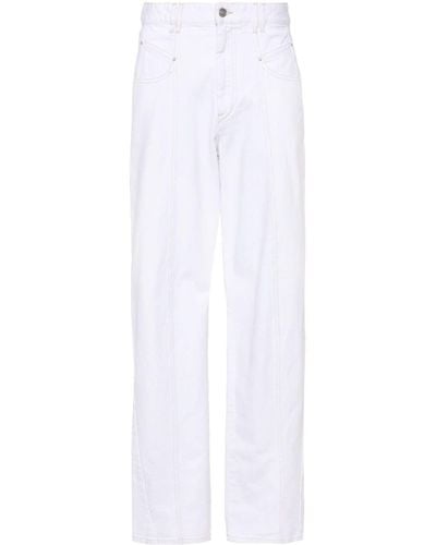 Isabel Marant Vetan Wide-leg Jeans - White