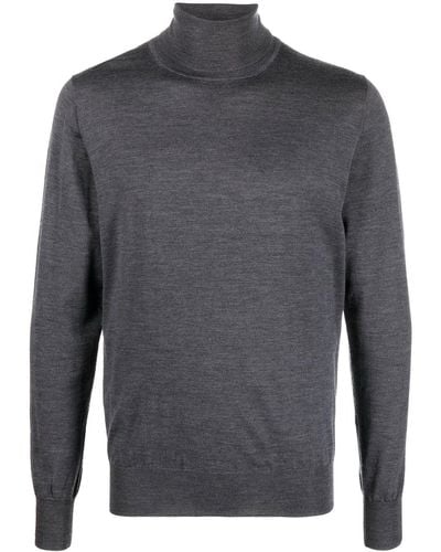 Aspesi Roll Neck Wool Sweater - Gray