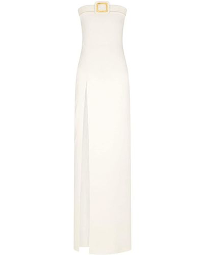 Tom Ford Belt-Detail Maxi Dress - White