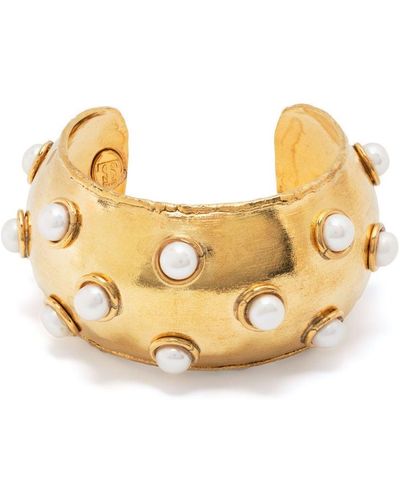 Sylvia Toledano Dune Pearl-embellished Bracelet - Metallic