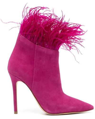 Michael Kors Whitby 110mm Suede Boots - Pink