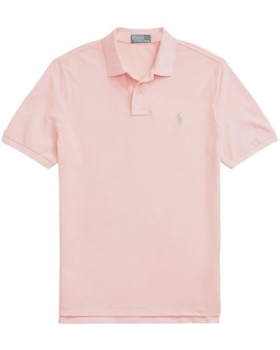 Polo Ralph Lauren Poloshirt mit Polo Pony-Stickerei - Pink