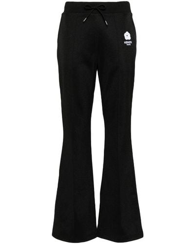 KENZO Pantalon de jogging évasé - Noir