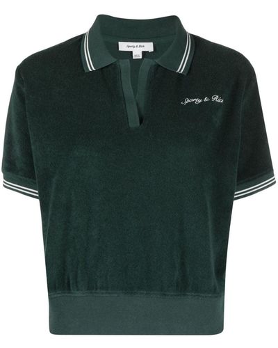 Sporty & Rich Syracuse Poloshirt - Grün