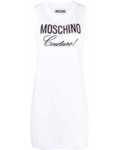 Moschino モスキーノ ノースリーブ ドレス - ホワイト