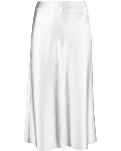 Forte Forte High-waisted Pleated Midi Skirt - White