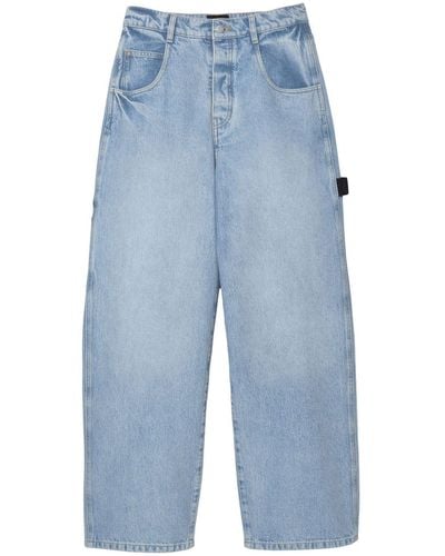 Marc Jacobs Jean oversize Carpenter à taille basse - Bleu