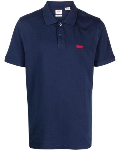 Levi's Poloshirt mit Logo-Stickerei - Blau