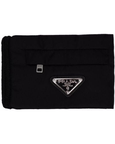 Prada Knitted pouch wallet - Schwarz