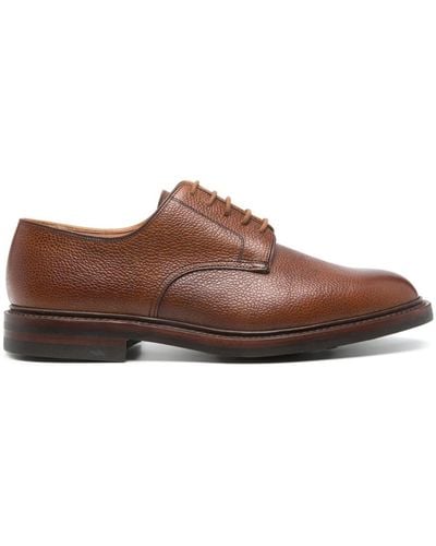 Crockett & Jones Gasmere Leather Derby Shoes - Brown