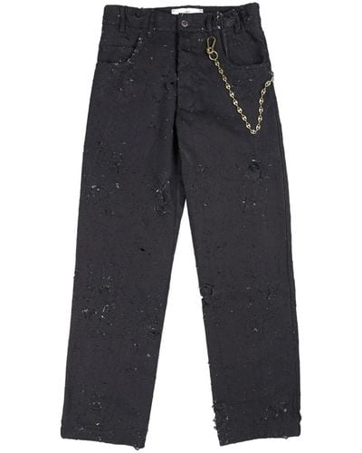 Song For The Mute Long Work Straight-leg Jeans - Blue