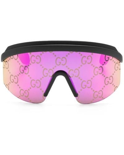 Gucci GG Mask Oversized Sunglasses - Pink