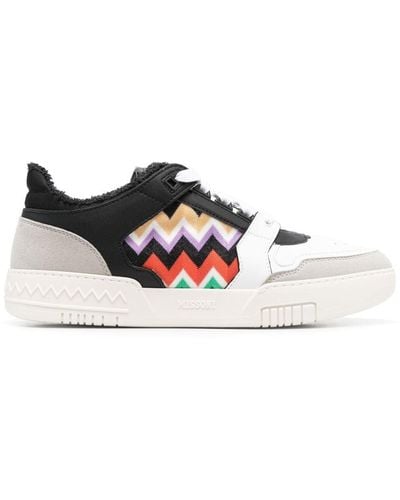Missoni Sneakers in Colour-Block-Optik - Weiß