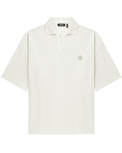 FIVE CM Logo-embroidered Polo Shirt - White