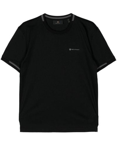 Belstaff T-Shirt mit Logo-Print - Schwarz