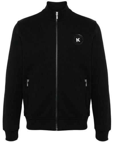 Karl Lagerfeld Sweatshirt mit Reißverschluss - Schwarz