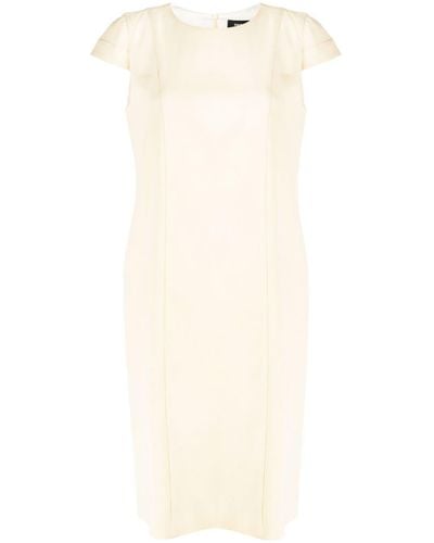 Paule Ka Short-sleeve Zip-fastening Dress - White