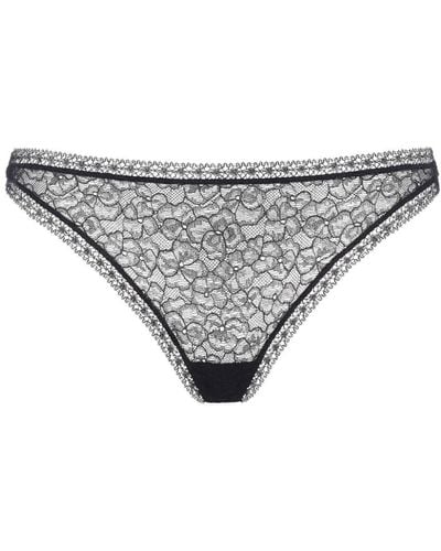 Eres Lace-panel Briefs - Gray