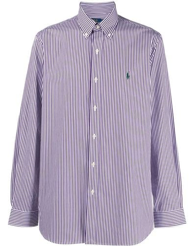 Polo Ralph Lauren Striped Button-down Shirt - Purple