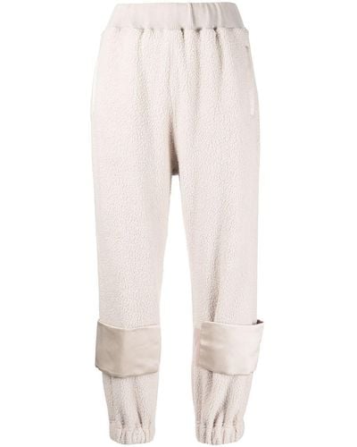 Undercover Textured Panel-detail Track Pants - White