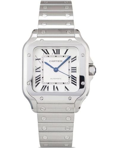 Cartier Reloj Santos de 35mm 2023 sin uso - Blanco