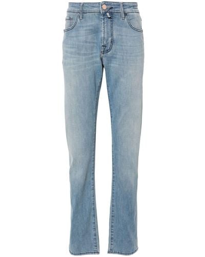 Jacob Cohen Halbhohe Bard Fast Slim-Fit-Jeans - Blau