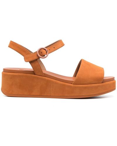 Camper Sandalias Misia con cuña - Marrón