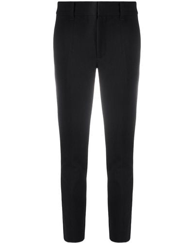 Vince High-rise Cropped Skinny Trousers - Black
