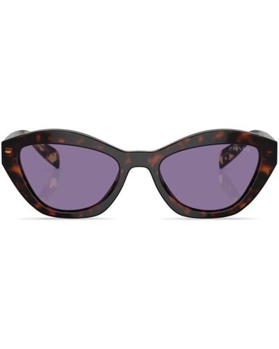 Prada Tortoiseshell-effect Cat-eye Sunglasses - Purple
